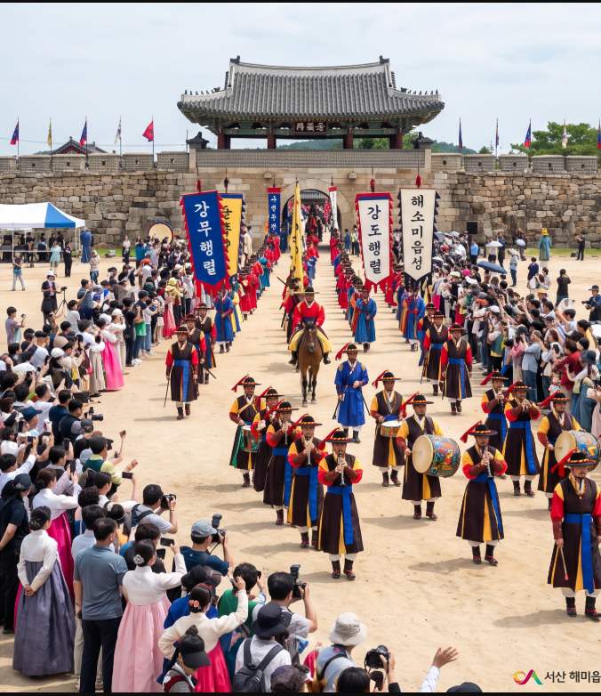 Haemi Eupseong fortress walls and night scenery – Seosan historical festival 2026