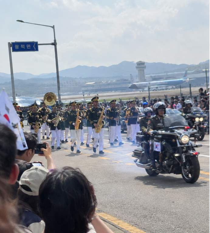 Yangju DroneBot Festival children piloting drones and robots at Ganap-ri Airfield